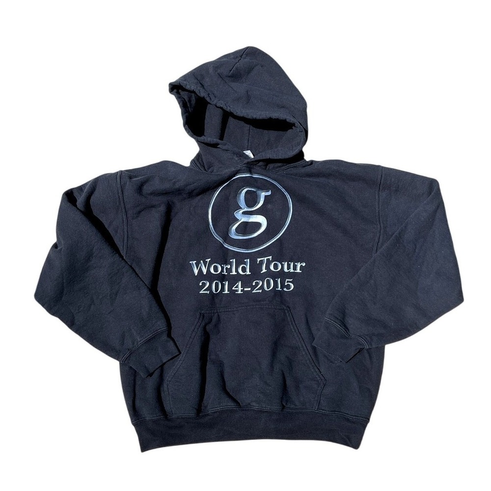 Garth Brooks World Tour 2014-15 Hoodie Adult Size M Black Long Sleeve Pullover